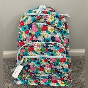 Vera Bradley Essential Large Backpack Far Out Floral NWT